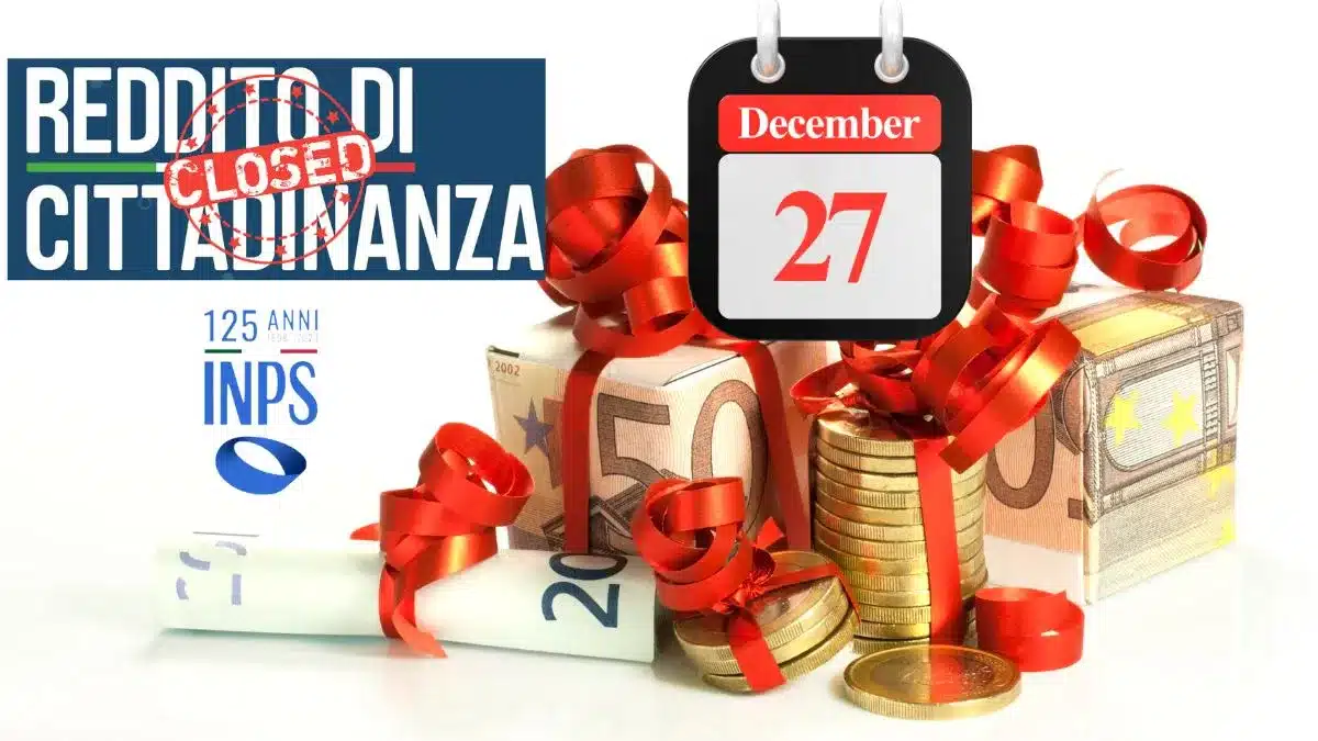 Ultimo Pagamento del Reddito di Cittadinanza 27 dicembre 2023 + Bonus aggiuntivo