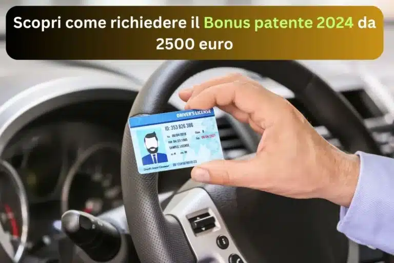 Click Day Bonus Patente b 2024: Richiedi subito 2.500 euro Subito