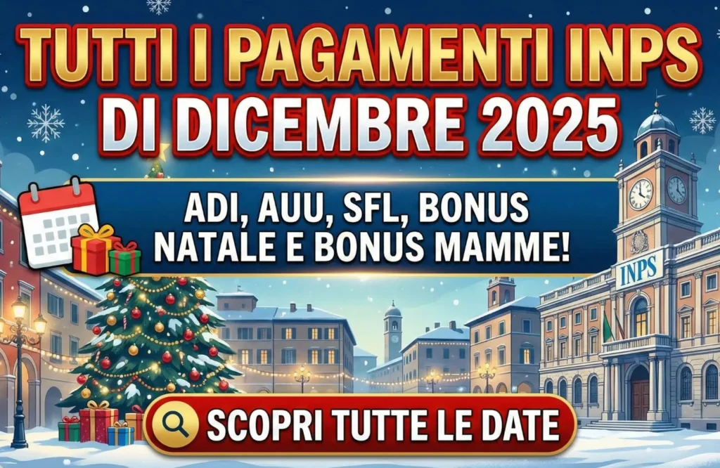 Tutti i Pagamenti INPS di Dicembre 2025