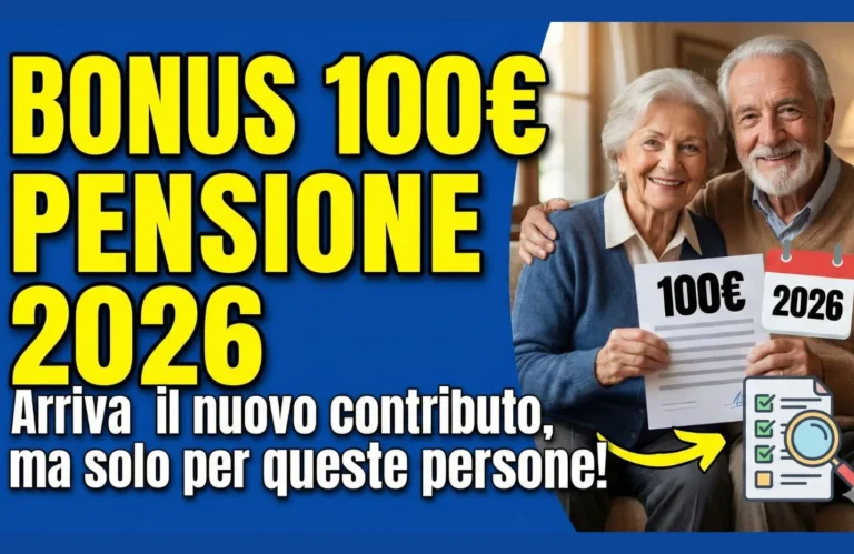 Bonus 100 euro Pensione 2026