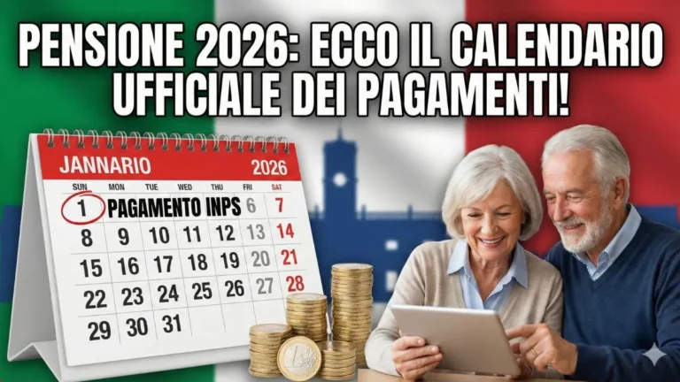 Pensione 2026: Ecco il calendario ufficiale dei pagamenti!